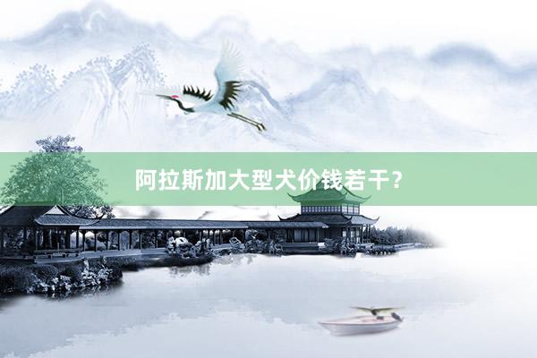 阿拉斯加大型犬价钱若干？